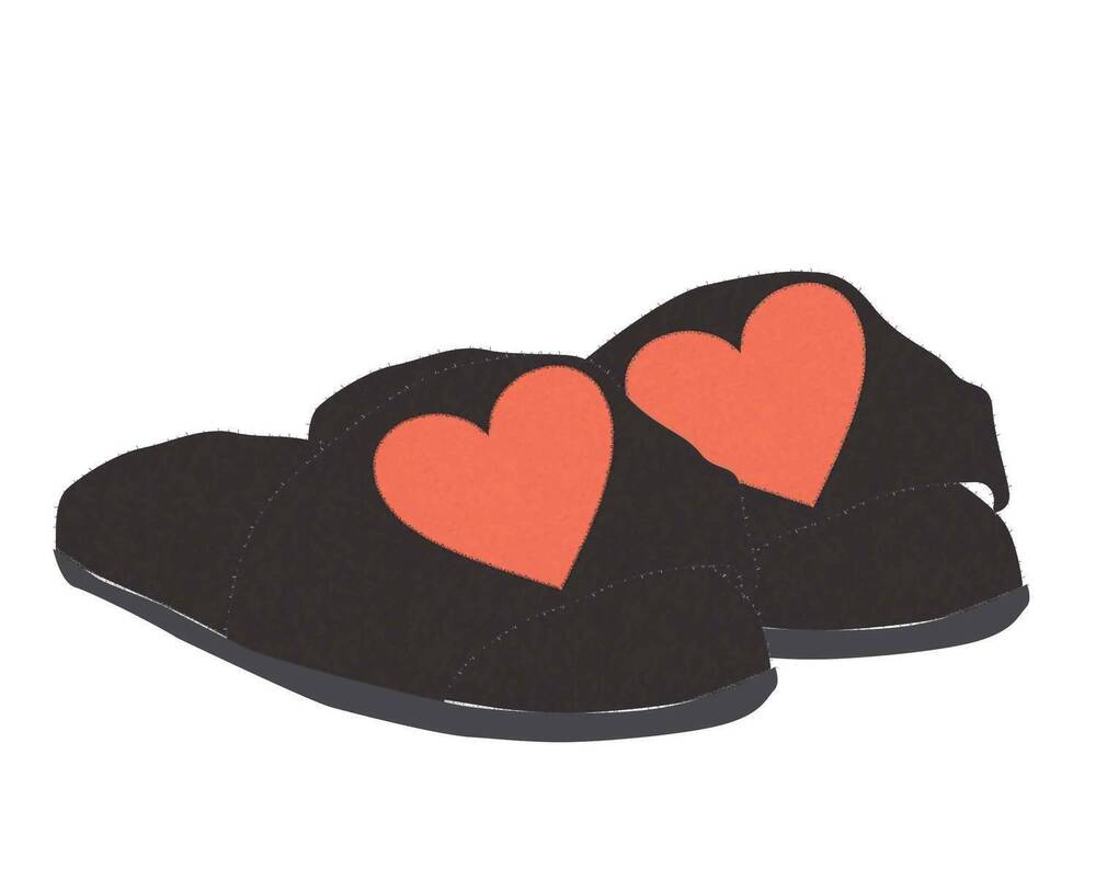 NEW PJ SALVAGE women's love slide slippers in black